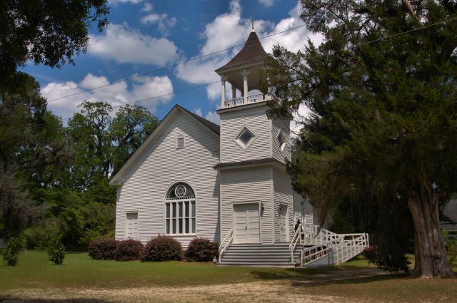 historic oliver methodist church photograph copyright brian brown vanishing south georgia usa 2016