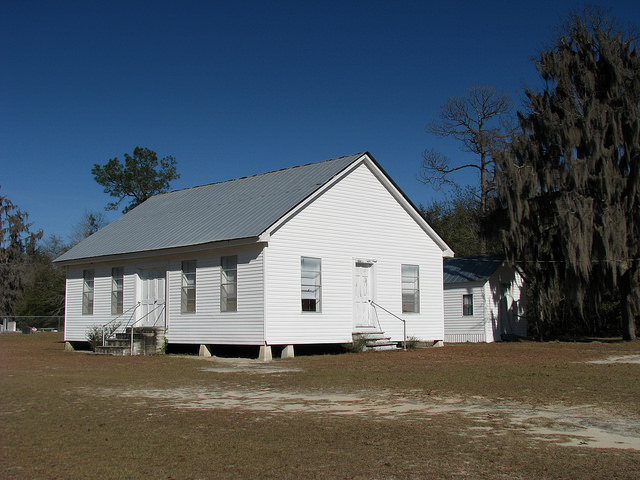 Mount Olive Mud Creek Primitive Baptist Church Lanier County GA Photograph Copyright Brian Brown Vanishing South Georgia USA 2014