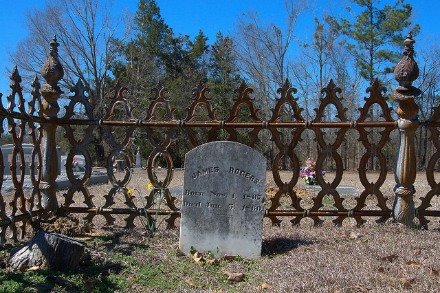 Jacksons Baptist Church Washington County GA Cemetery James Rogers Photograph Copyright Brian Brown Vanishing South Georgia USA 2015