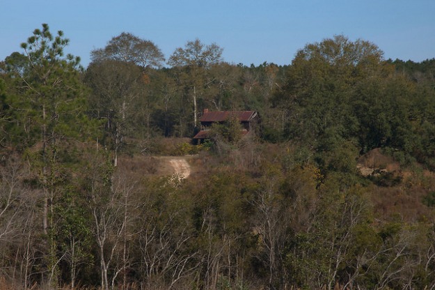 Tattnall County GA Unidentified Plantation Plain Farmhouse Photograph Copyright Brian Brown Vanishing South Georgia USA 2015