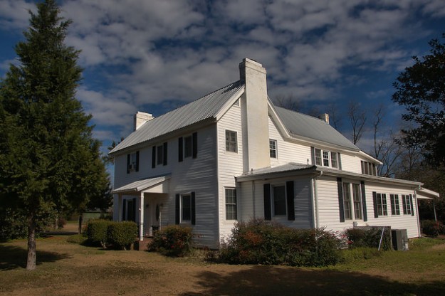 Historic Parrott GA Plantation Plain Influenced House Photograph Copyright Brian Brown Vanishing South Georgia USA 2016