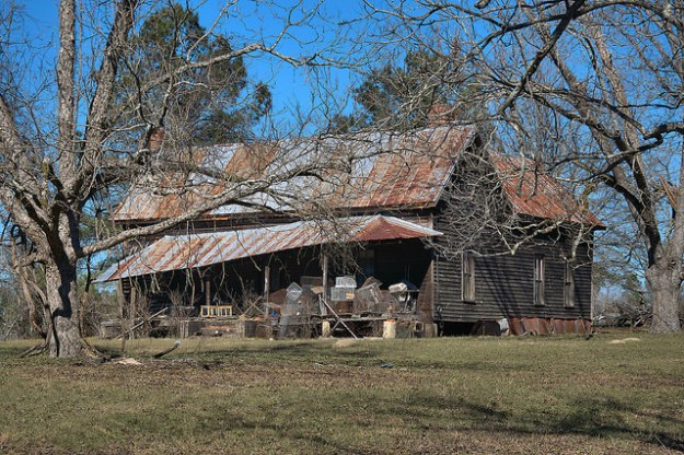 Moores Chapel GA Johnson County Vernacular Farmhouse Photograph Copyright Brian Brown Vanishing South Georgia USA 2016