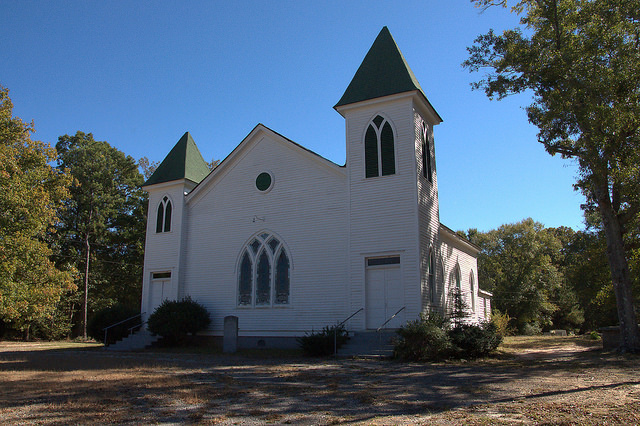 Center Methodist Church Oglethorpe County GA Photograph Copyright Brian Brown Vanishing North Georgia USA 2015